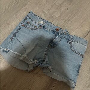 Celebrity Pink Light Blue Jean Shorts